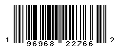 UPC 196968227662 barcode image