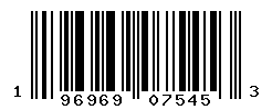 UPC barcode number 196969075453 lookup