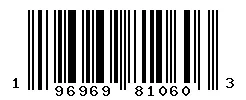 UPC barcode 196969810603