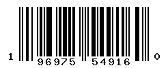 UPC 196975549160 barcode image