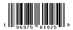 UPC barcode 196975610259