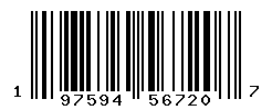 UPC barcode number 197594567207