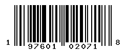 UPC barcode number 197601020718 lookup