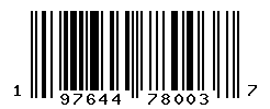 UPC barcode number 197644780037