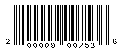 UPC barcode number 2000090007536