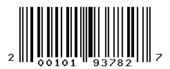 UPC barcode number 200101937827