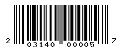 UPC barcode number 20314057 lookup