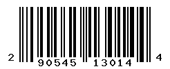 UPC barcode number 290545130144