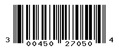 UPC 300450270504 barcode image