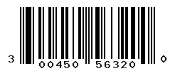UPC barcode 300450563200