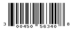 UPC barcode 300450563408