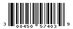 UPC barcode 300450574039