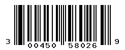 UPC barcode 300450580269