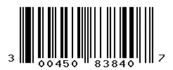 UPC barcode 300450838407