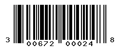 UPC 300672000248 barcode image