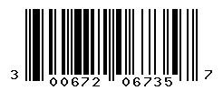 UPC barcode 300672067357
