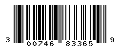 UPC barcode number 300746833659