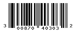 UPC barcode number 300870403032