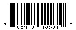 UPC barcode number 300870405012