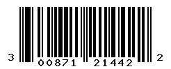 UPC barcode number 300871214422