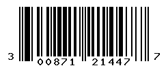 UPC barcode number 300871214477