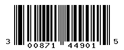 UPC barcode number 300871449015