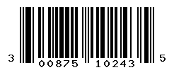 UPC barcode number 300875102435