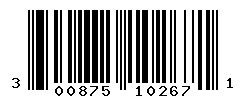 UPC barcode number 300875102671