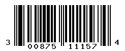 UPC barcode number 300875111574