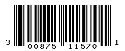 UPC barcode number 300875115701