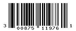 UPC barcode number 300875119761