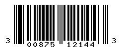 UPC barcode number 300875121443