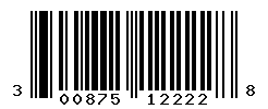 UPC barcode number 300875122228