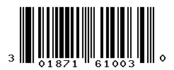 UPC barcode number 301871610030