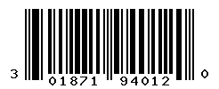 UPC barcode number 301871940120