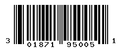 UPC barcode number 301871950051