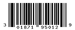 UPC barcode number 301871950129