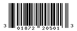 301872205013 barcode