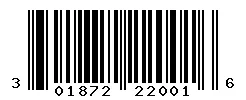 301872220016 barcode