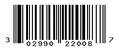 UPC 302990220087 barcode image