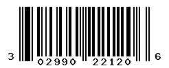 UPC 302990221206 barcode image