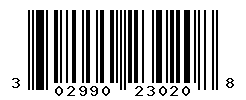 UPC barcode number 302990230208