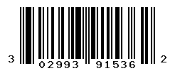 UPC barcode number 302993915362