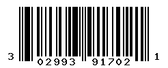 UPC barcode number 302993917021