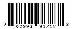 UPC barcode number 302993917182