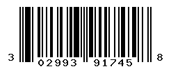 UPC barcode number 302993917458