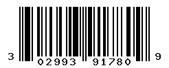 UPC barcode number 302993917809