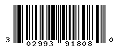 UPC barcode number 302993918080