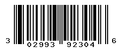 UPC barcode number 302993923046