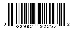 UPC barcode number 302993923572